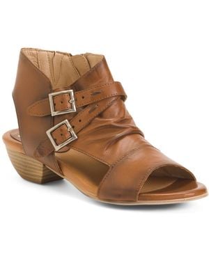 TJ Maxx Leather Cassius Low Heels For - Brown