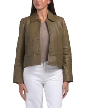 TJ Maxx Leather Marley Jacket For Polyester/Leather - Brown