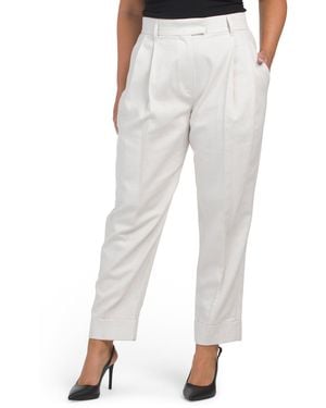 TJ Maxx Pants For Cotton/Polyester/Viscose - White