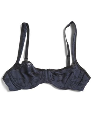 TJ Maxx Shadow Scene Underwire Bra For Nylon/Spandex - Blue