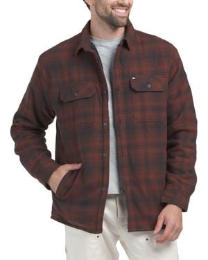 TJ Maxx Escape Sherpa Overshirt For Cotton - Brown