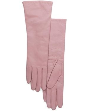 TJ Maxx Leather Gloves With Cashmere Lining For Leather/Cashmere - Pink