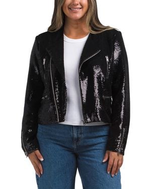 TJ Maxx Luzia Woven Jacket, Polyester/Viscose - Black