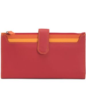 TJ Maxx Leather Continental Wallet - Red