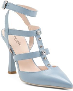 TJ Maxx Leather Court Heels For - Blue