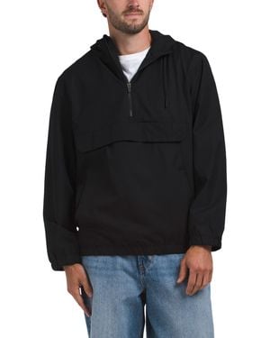 TJ Maxx Long Sleeve Quarter Zip Anorak Jacket For Polyester - Black