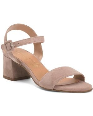 TJ Maxx Suede Ankle Sandals For - Pink