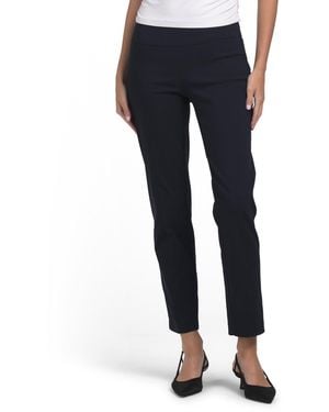 TJ Maxx Petite Pull On Tummy Control Pants For Nylon/Spandex/Polyester - Blue