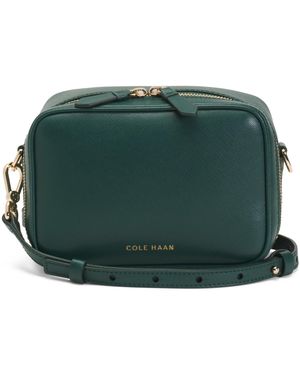 TJ Maxx Leather Go Anywhere Crossbody Camera Bag, Leather - Green