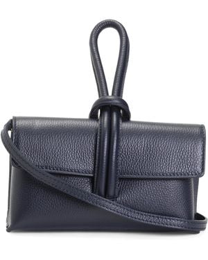 TJ Maxx Leather Wrist Clutch - Blue