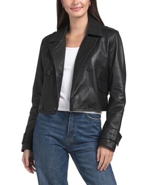 TJ Maxx Leather Millie Jacket For Polyester/Leather - Black