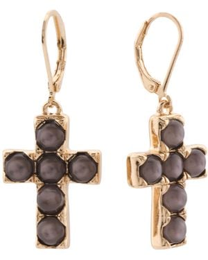 TJ Maxx And Cross Earrings - Metallic