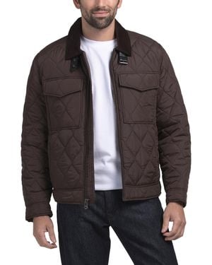 TJ Maxx Corduroy Collar Barn Jacket For Polyester - Brown