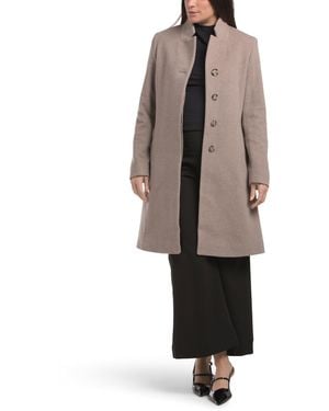 TJ Maxx Wool Blend Long Coat For Nylon/Wool/Viscose - Multicolor