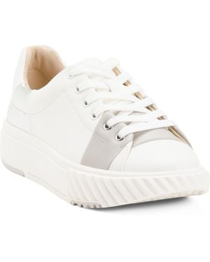 TJ Maxx Leather Ray Lami Sneakers For - White