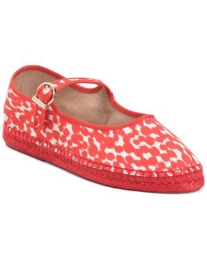 TJ Maxx Emmie Mary Jane Espadrille Flats For - Red