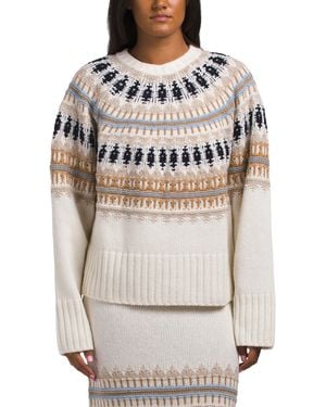 TJ Maxx Wool Blend Fair Isle Sweater For Nylon/Wool - Gray
