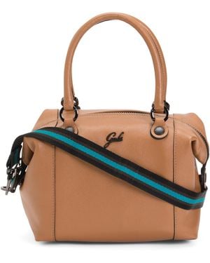 TJ Maxx Leather Convertible Medium Satchel - Blue