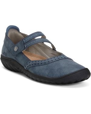 TJ Maxx Leather Adeline Flats For - Blue