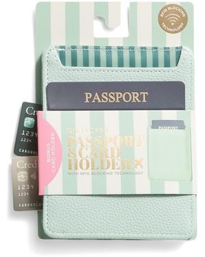 TJ Maxx Rfid Sleeve Passport And Card Holder, Leather - Green