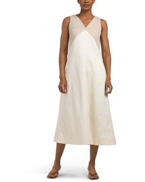 TJ Maxx Azura Denim Dress For Cotton - Natural