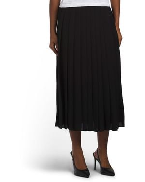 TJ Maxx Pleated Skirt For Spandex/Polyester - Black