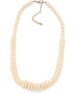 TJ Maxx Ivory Shell Disc Beaded Necklace - White