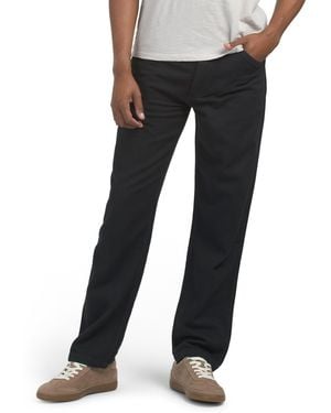 TJ Maxx Brushback Twill Field Pants For Cotton - Black