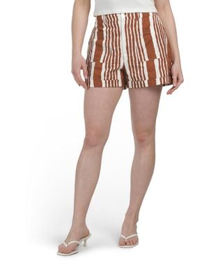 TJ Maxx Linen Blend Niko Shorts For Cotton/Linen - Multicolor