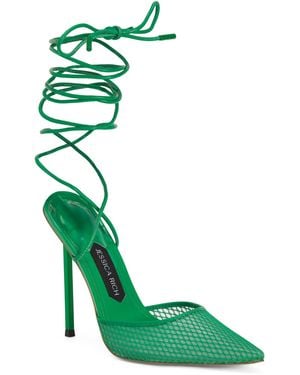 TJ Maxx Exotic Stiletto Heels For Leather - Green