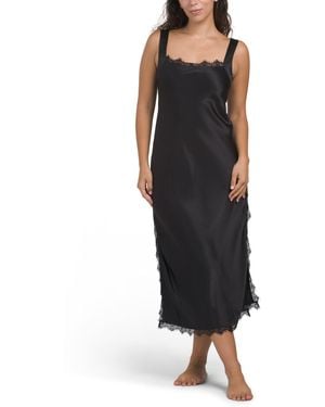 TJ Maxx Silk Aurora Nightgown For - Black