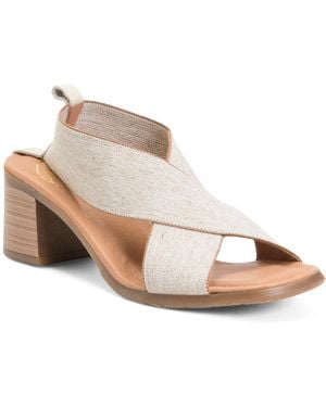 TJ Maxx Naira Sandals For Leather - Natural