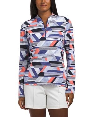 TJ Maxx Upf 50 Cooling Lolita Mock Neck Top For Nylon - Blue