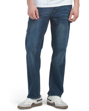 TJ Maxx Relaxed Carpenter Jeans For Spandex/Cotton/Polyester - Blue