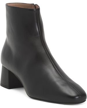 TJ Maxx Leather Clarice Ankle Boots For - Black