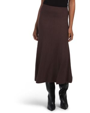 TJ Maxx Midi Skirt For Nylon/Polyester/Rayon - Brown