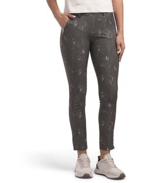 TJ Maxx Ice Light Treg Printed Pants For Polyester - Gray