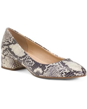 TJ Maxx Leather Almond Toe Pumps For - Multicolor