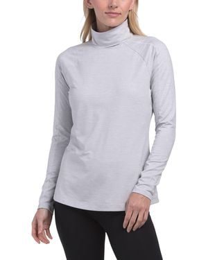 TJ Maxx Chill Turtle Neck Ash Softech Sweat Wicking Performance Top, Spandex/Polyester - Gray