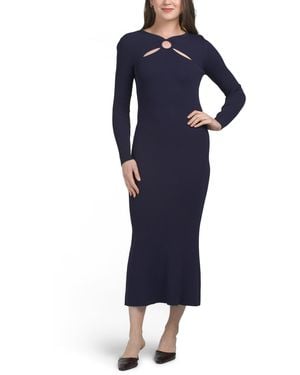 TJ Maxx Aston Dress For Nylon/Viscose - Blue