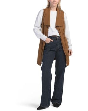 TJ Maxx Oldrich Quilted Vest For Spandex/Cotton/Polyester - Blue