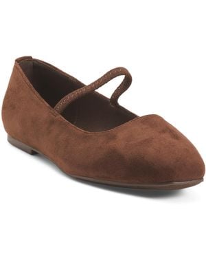 TJ Maxx Mollen Ballet Flats For Suede - Brown