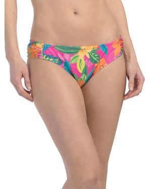 TJ Maxx Side Shirred Hipster Swimsuit Bottoms, Nylon/Spandex/Polyester - Pink