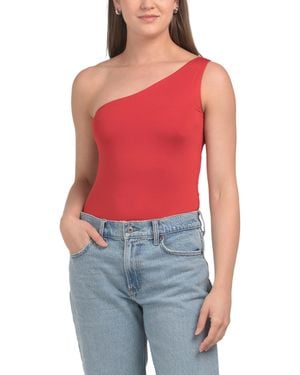 TJ Maxx One Shoulder Bodysuit For Spandex/Polyester - Red