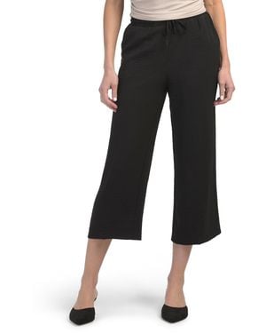 TJ Maxx Airflow Straight Leg Pull On Pants With Drawstring For Polyester - Black
