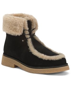 TJ Maxx Suede Bari Cozy Boots For - Black