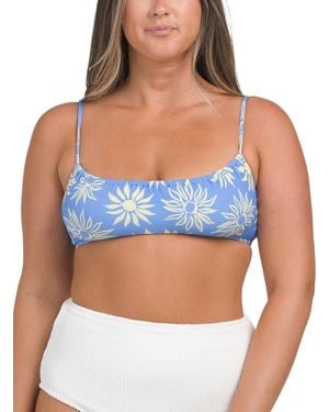 TJ Maxx Ole Soleil Mila Bikini Top For Nylon - Blue