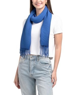 TJ Maxx Pleated Scarf For Polyester/Viscose - Blue