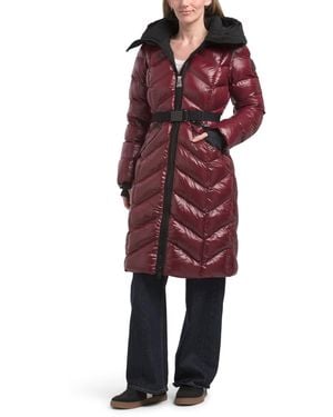 TJ Maxx Bellevaux Heavyweight Puffer Coat, Nylon/Polyester - Red