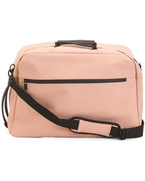 TJ Maxx Clam Shell Opening Underseat Bag, Leather - Pink